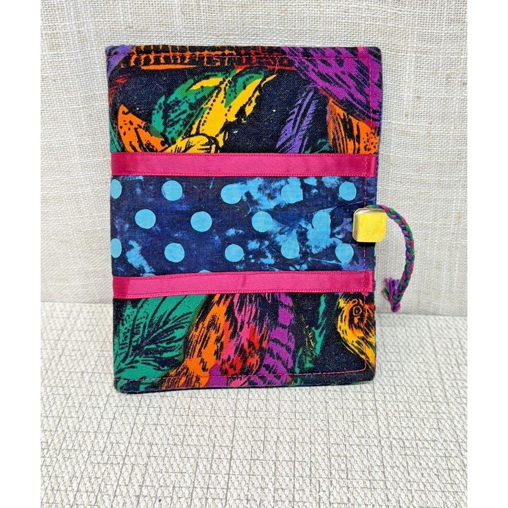 Wonderful Wallets Fabric Bifold Wallet Women OS Multicolor Vintage 90 Batik Boho